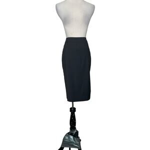 Ann Taylor brown virgin wool lined pencil skirt size 2